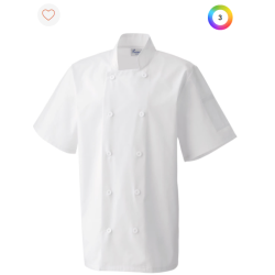 Veste de cuisine manches courtes