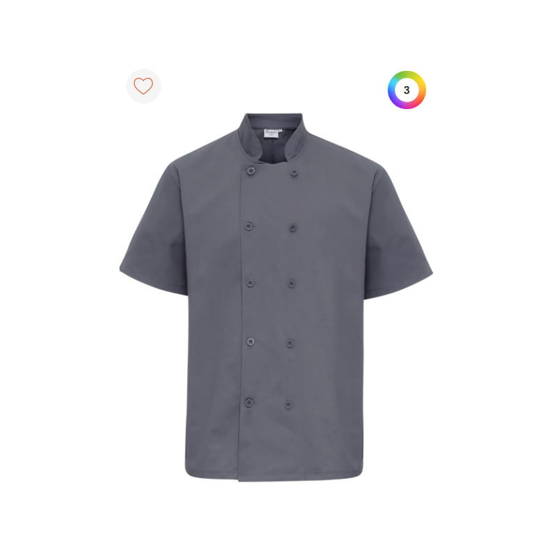 Veste de cuisine manches courtes