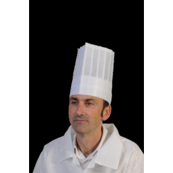 Toque viscose plissée droite