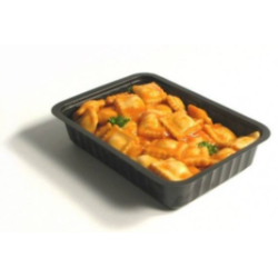 Barquette plastique scellable noir 750 ml CLTP