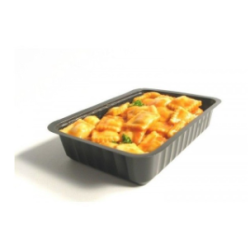 Barquette plastique scellable noir 750 ml CLTP