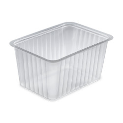 Barquettes plastique micro-ondables et scellables 1800 ml