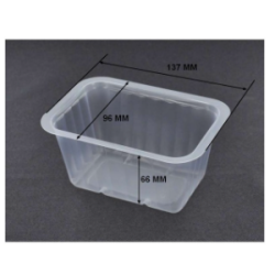 Barquette plastique scellable 500 ml CLTP