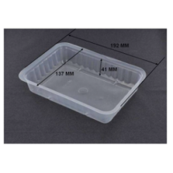 Barquette scellable plastique 750 ml CLTP