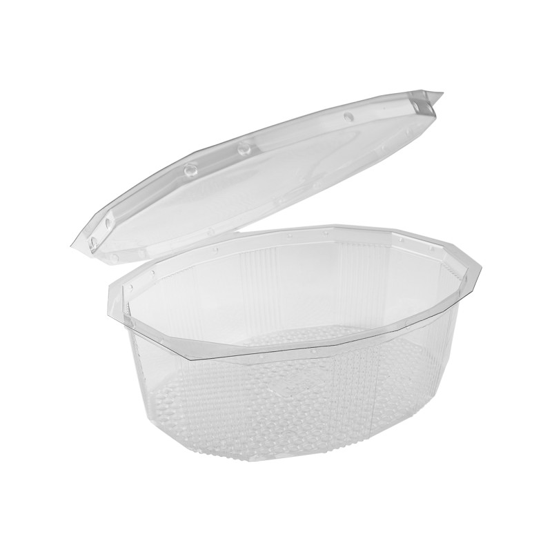 Barquettes 1500 ml cristal couvercle à charnière