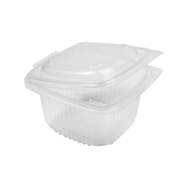 Barquette plastique avec couvercle 375 ml