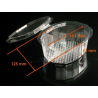 Barquettes 500 ml cristal couvercle à charnière