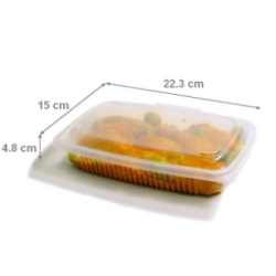 Barquette rectangulaire ONDIPACK micro-ondable 700 ml