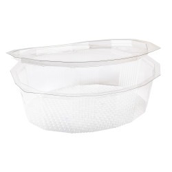 Barquette cristal couvercle à charnière 2000 ml