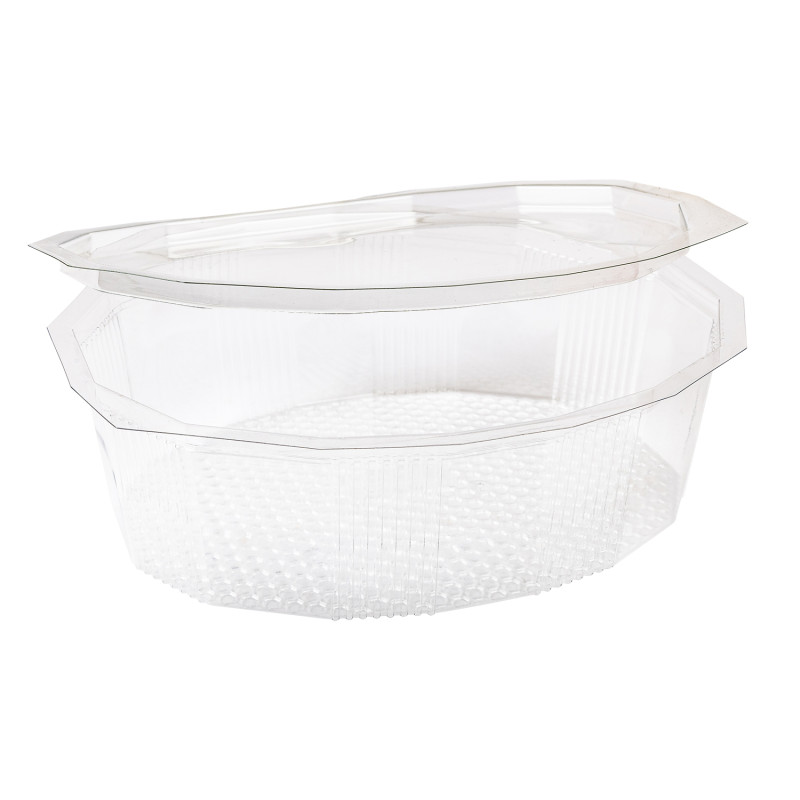 Barquette cristal couvercle à charnière 2000 ml