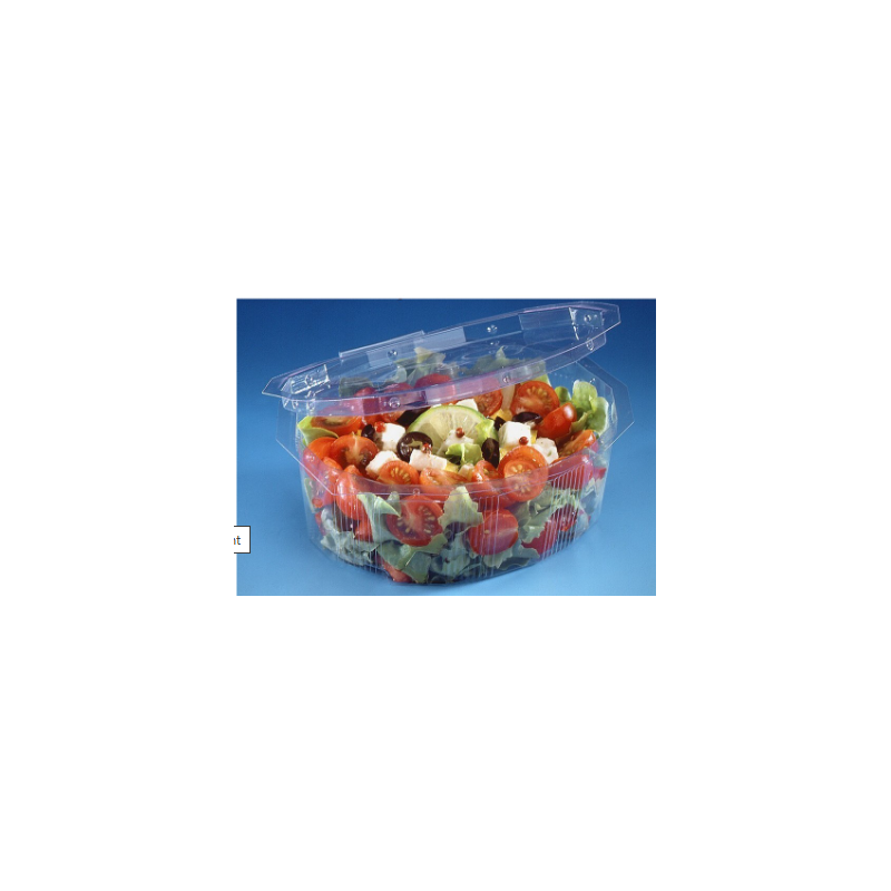 Barquette cristal couvercle à charnière 1000 ml