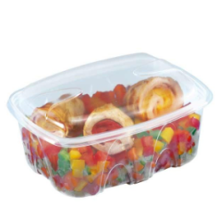 Barquette ARCHIPACK plastique transparente micro-ondable 500 ml