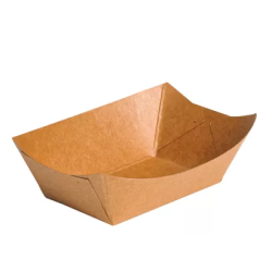 Barquette rectangulaire kraft 100x64