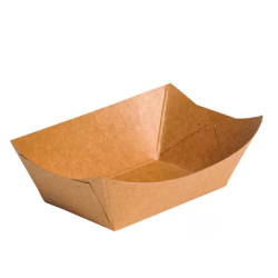 Barquette rectangulaire kraft 86x51