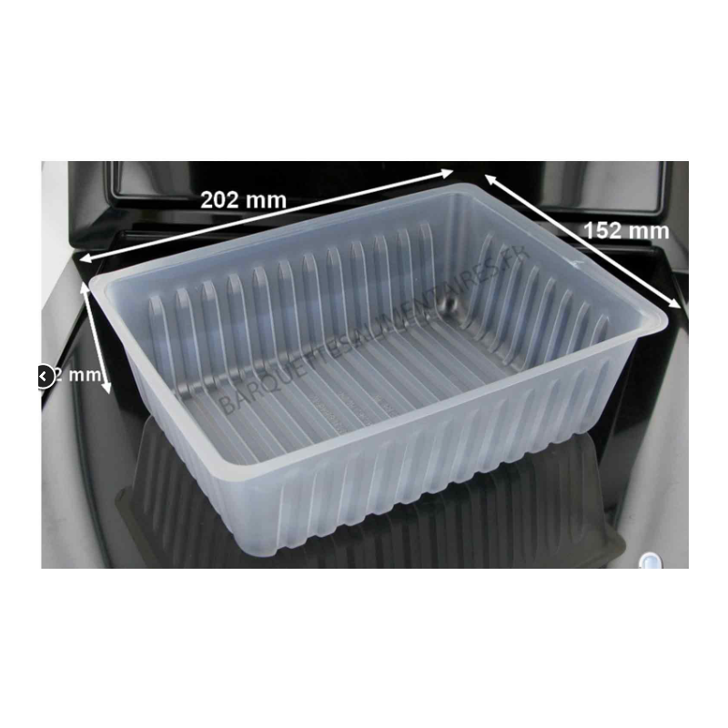 Barquettes translucides CAISSIPACK 1500 ML