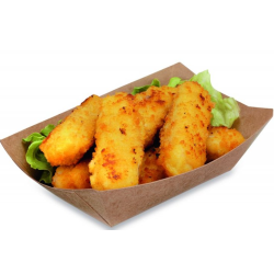 Barquette forme bateau 200 ml carton kraft 200 ML carton kraft