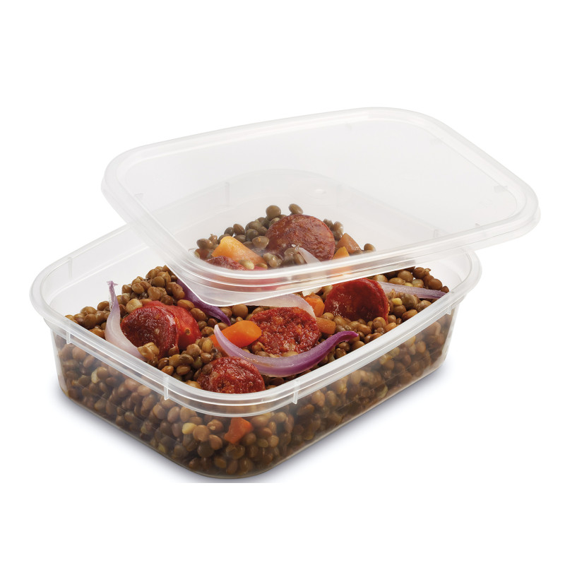 Barquette avec couvercle séparé 600 ml