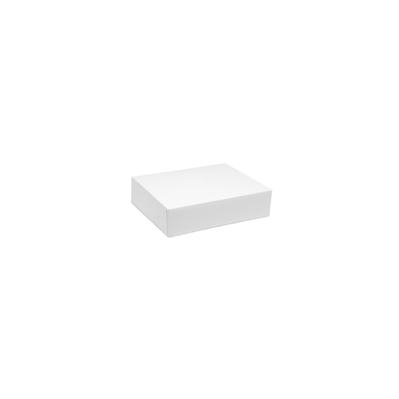 Boîte pâtissière 14x12x5 blanche
