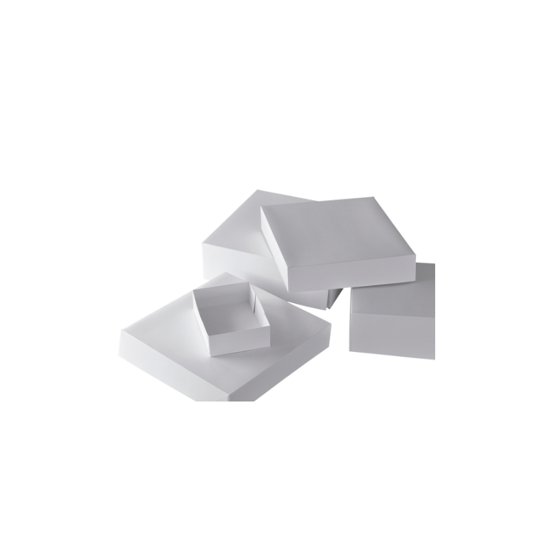 Boîte pâtissière 16x16x8 blanche Boîte pâtissière 16x16x8 blanche
