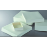 Boîte pâtissière 19x9x8 2 bouchées blanche
