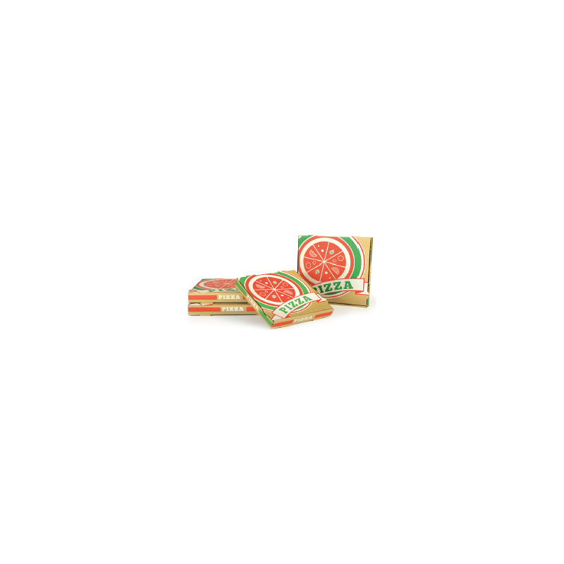 Boîte pizza kraft brun 20x20 H 40