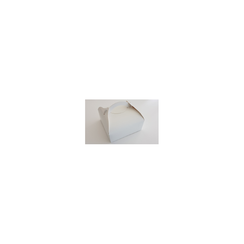 Boîte à poignée élégance blanche 200x200x80