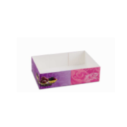 Caissettes pâtissières PPT 22x14x6 cm sans couvercle Pauline