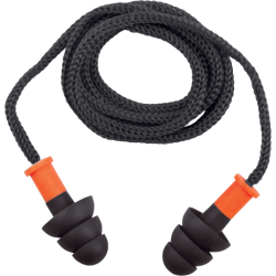 Bouchons d'oreilles réutilisables avec cordon et boîte de rangement - sachet de 10