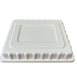 Couvercle plateau repas bagasse - 5 compartiments
