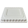 Couvercle plateau repas bagasse - 5 compartiments