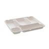Plateau repas bagasse - 5 compartiments