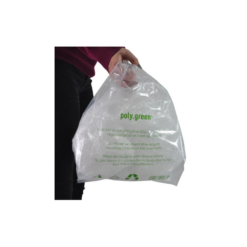 Sacs bretelles BD transparent 30 + 14 x 54 cm