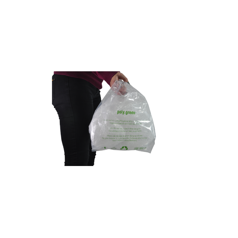 Sacs bretelles BD transparent 26 + 12 x 45 cm