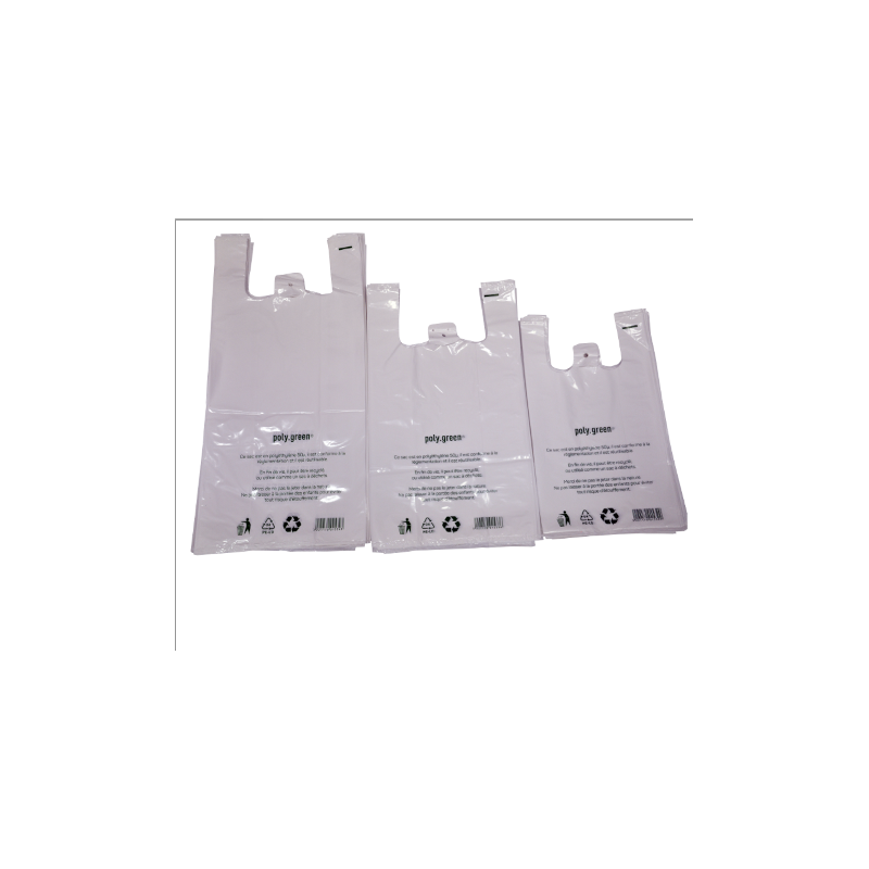 Sacs bretelles BD blanc 26 + 12 x 45 cm Sacs bretelles BD blanc 26 + 12 x 45 cm