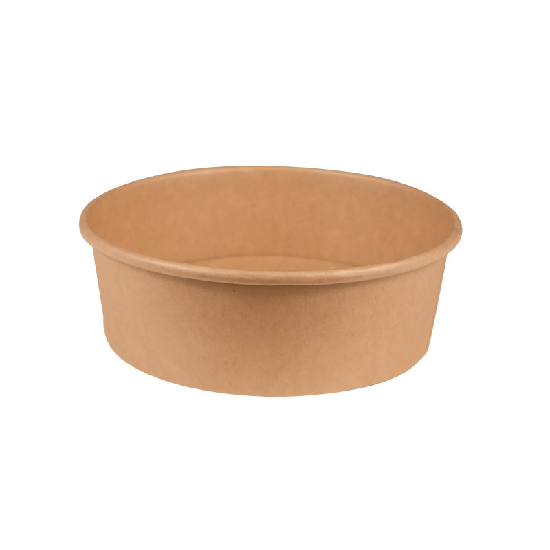 Pot carton 500ml Ø15x5 cm alimentaire en kraft brun