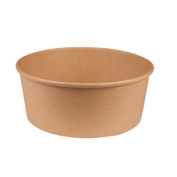 Pot carton 780 ml - ø15x6,1 cm alimentaire en kraft brun