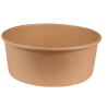 Pot carton 1100 ml - ø16,6x6,5 cm - alimentaire Kraft brun