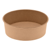 Pot carton 1500 ml - ø20,4x6,5 cm  alimentaire Kraft brun