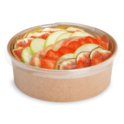 Bol salade rond en carton 750mL