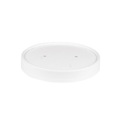 Couvercle pour pot à soupe 480 ml kraft blanc
