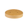 Couvercle pour pot à soupe 480 ml kraft brun