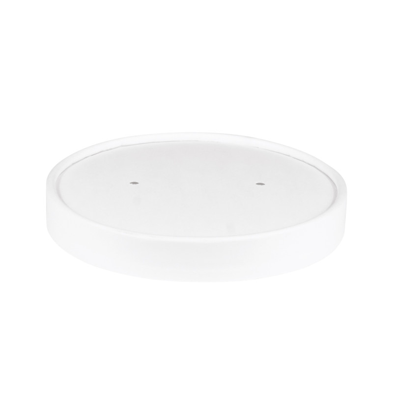 Couvercle pour pot à soupe 780 & 960 ml kraft blanc