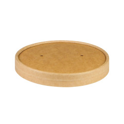Couvercle pour pot à soupe 780 & 960 ml kraft brun