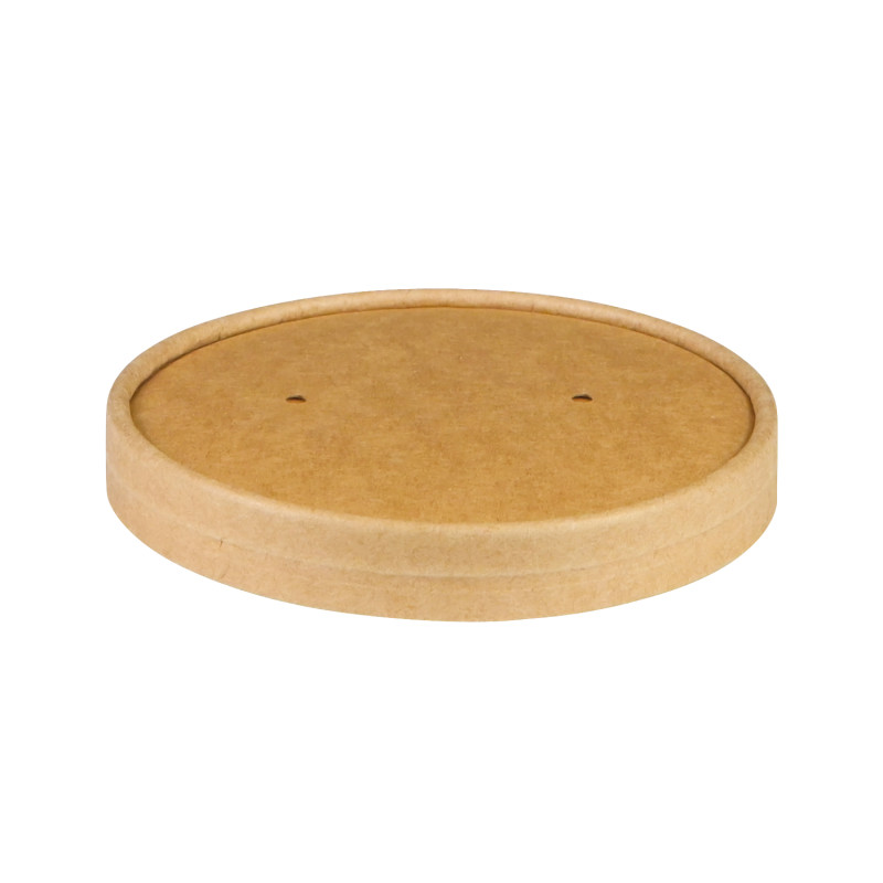 Couvercle pour pot à soupe 780 & 960 ml kraft brun