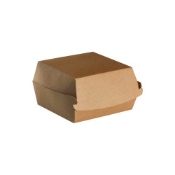 Boîte burger 100 x 100 x70 kraft brun
