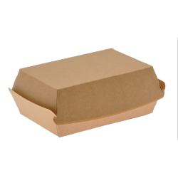 Boîte burger 155 x 100 x70 kraft brun