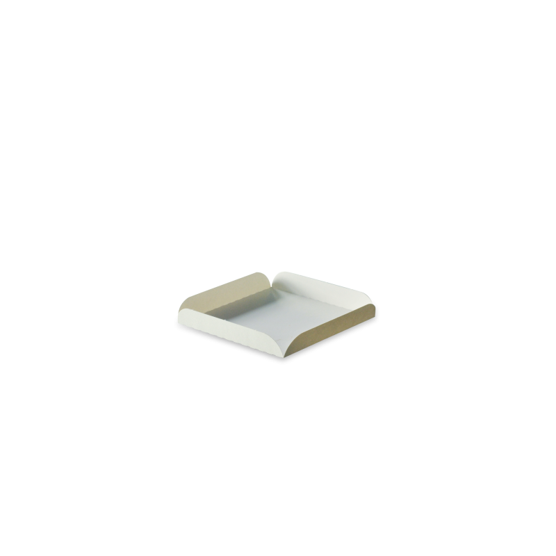 Carré rainé carton blanc 15 cm