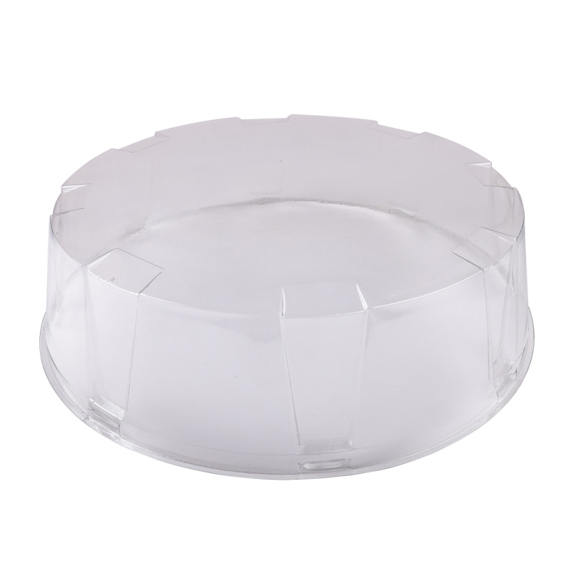 Cloche à Plateau Gâteaux PET Transparent Ø311x37 mm