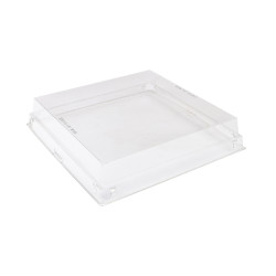 Cloche à Plateau Gâteaux PET Transparent 220x220x45 mm
