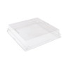 Cloche à Plateau Gâteaux PET Transparent 220x220x45 mm